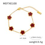 color: MDTXE100-Gold Red Color Bracelet