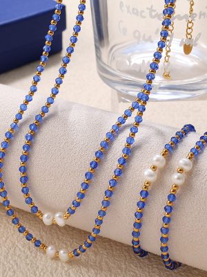 New Chinese Fresh Water Stringed Pearls Bracelet Advanced Stainless Steel String Bracelet