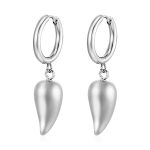 color: MS-260 Steel Color Drop Ear Cuff