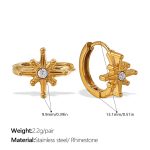color: EH1178WEG Gold Small Hoop Earrings