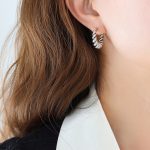 color: F730-Steel Color Earrings