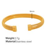 color: 8mm Width SZ44 Gold