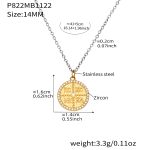 color: P367-Round Diameter 14mm Mixed Color Necklace 41+5cm