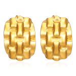 color: Watch Strap Shaped Earrings Gold MS-399