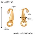 color: F814-Gold Earrings