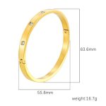 color: Size 43 Gold Bangle