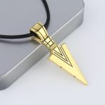 color: Gold with Leather Cord
