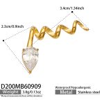 color: D200-Drop Zircon Pendant