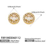 color: F891-Round Clear Crystal Zircon