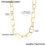 color: TXP360-Gold Necklace 53+5cm