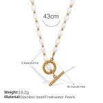 color: XL540WEG Freshwater Pearl Necklace