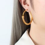 color: F807-Gold Earrings