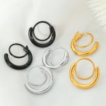 Fresh Literature and Art Rotating Earrings Design Personality New Unique Minimalist Commuting Ear Rings