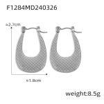 color: F1284-Steel Color Earrings