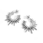 color: Sunflower Earrings Steel Color