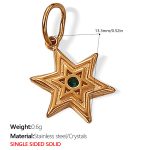 color: PJ280GNG Green Stone Gold Pendant