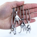 Drag Hook Couple's Pendant Design New Necklace a Pair of Personality Men and Women Jewelry Lover
