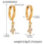 color: Q156-Gold Earrings