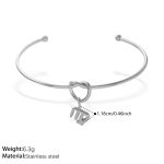 color: SZ347S-PJ431S8 Virgo Steel Color Solid Pendant