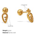 color: EH1204G Piercing Stud Earrings