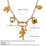 color: XL669G1 Gold Necklace