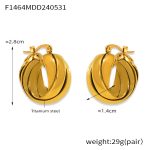 color: F1464-Gold Earrings