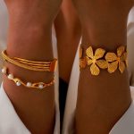 Personalized Texture Design Bracelet 18K Gold Plated Non-Fading Light Luxury Temperament Jewelry Women