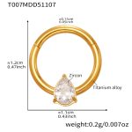 color: T007-Gold Nose Ring