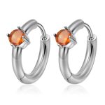 color: MS-762 Steel Color Round Orange Stone