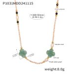 color: P2099-Light Brown Freshwater Pearl Necklace