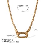 color: XL719G Gold Necklace