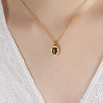 color: P1437-Gold Necklace -40+5cm