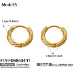 color: F1593-Gold Earrings -S