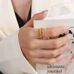 color: A212 Gold Ring (Open Non-adjustable) / size: US 7