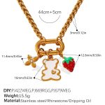 color: XL717G1 Gold Necklace
