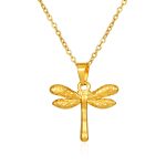 color: Dragonfly Necklace Gold MS-630