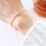 color: E026-April White Zircon Bracelet