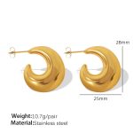 color: EH230 Gold Earrings