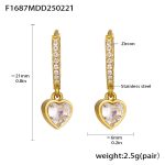 color: F1687-Gold Earrings