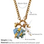 color: XL731CRG Multi-charm Necklace