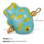 color: PJ356BYG Blue Yellow Ceramic Pendant