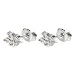 color: Four Marquise Flower Stud Earrings 7 Steel Color