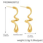 color: F453-Gold Earrings