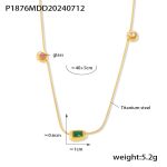 color: P1876-Gold Necklace