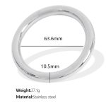 color: SZ95 Large Silver Bangle