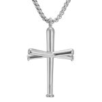 color: Baseball Silver + Stainless Steel Chain