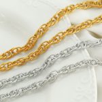 Version Woven Ring Buckle Necklace Set Stainless Steel Bracelet Advanced Men and Women Same Fashion Cool