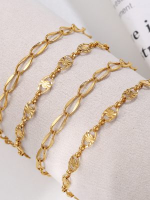 Simple Stainless Steel Bracelet High-Grade Light Luxury Women's Non-Fading Bracelet Commuter Geometry