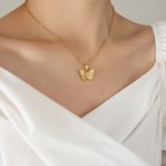 color: P1215-Gold Necklace -40+5cm