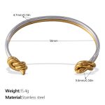 color: SZ274SG Two-tone Gold Bangle